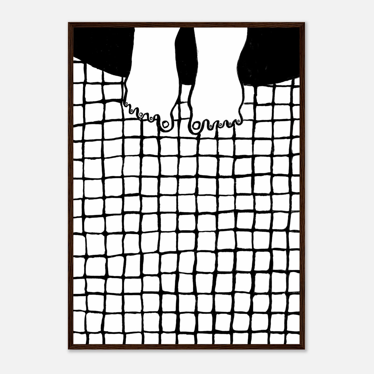 fliesen – gerahmtes poster