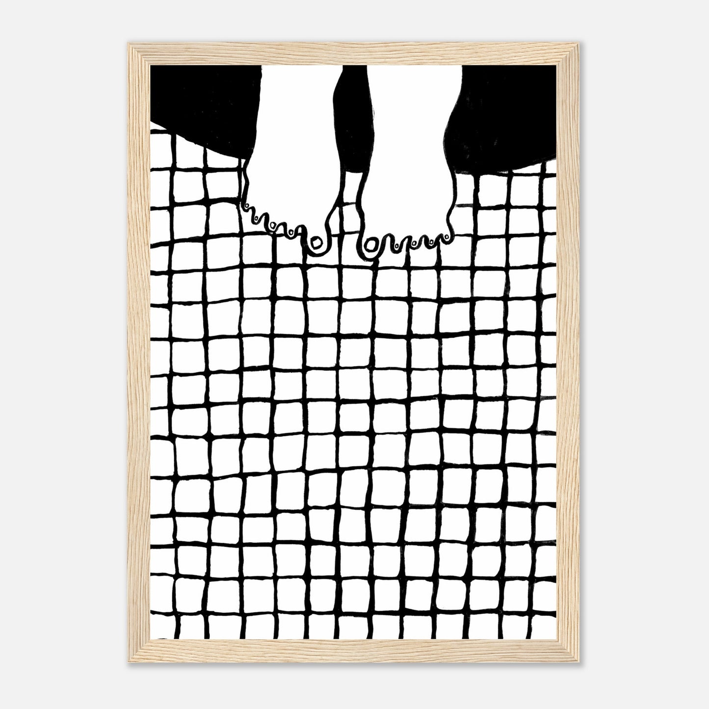 fliesen – gerahmtes poster