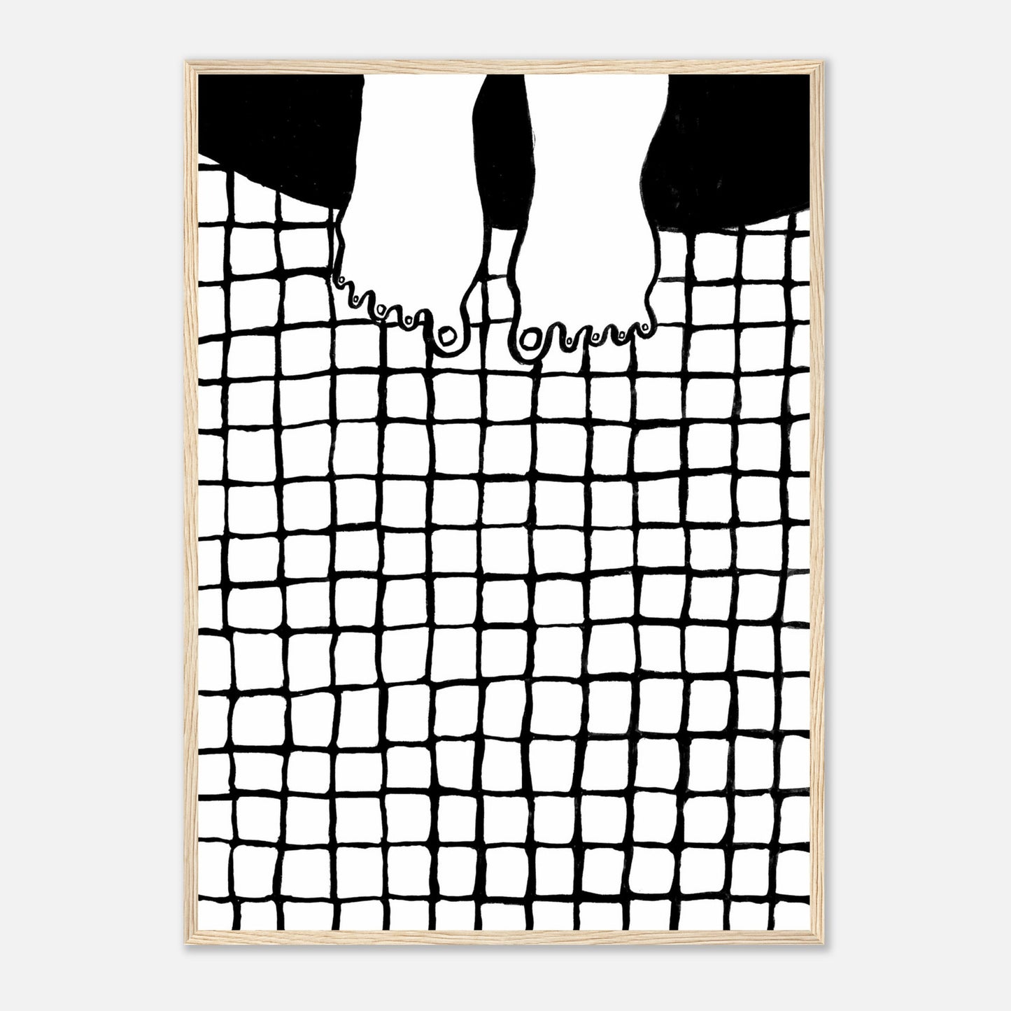 fliesen – gerahmtes poster