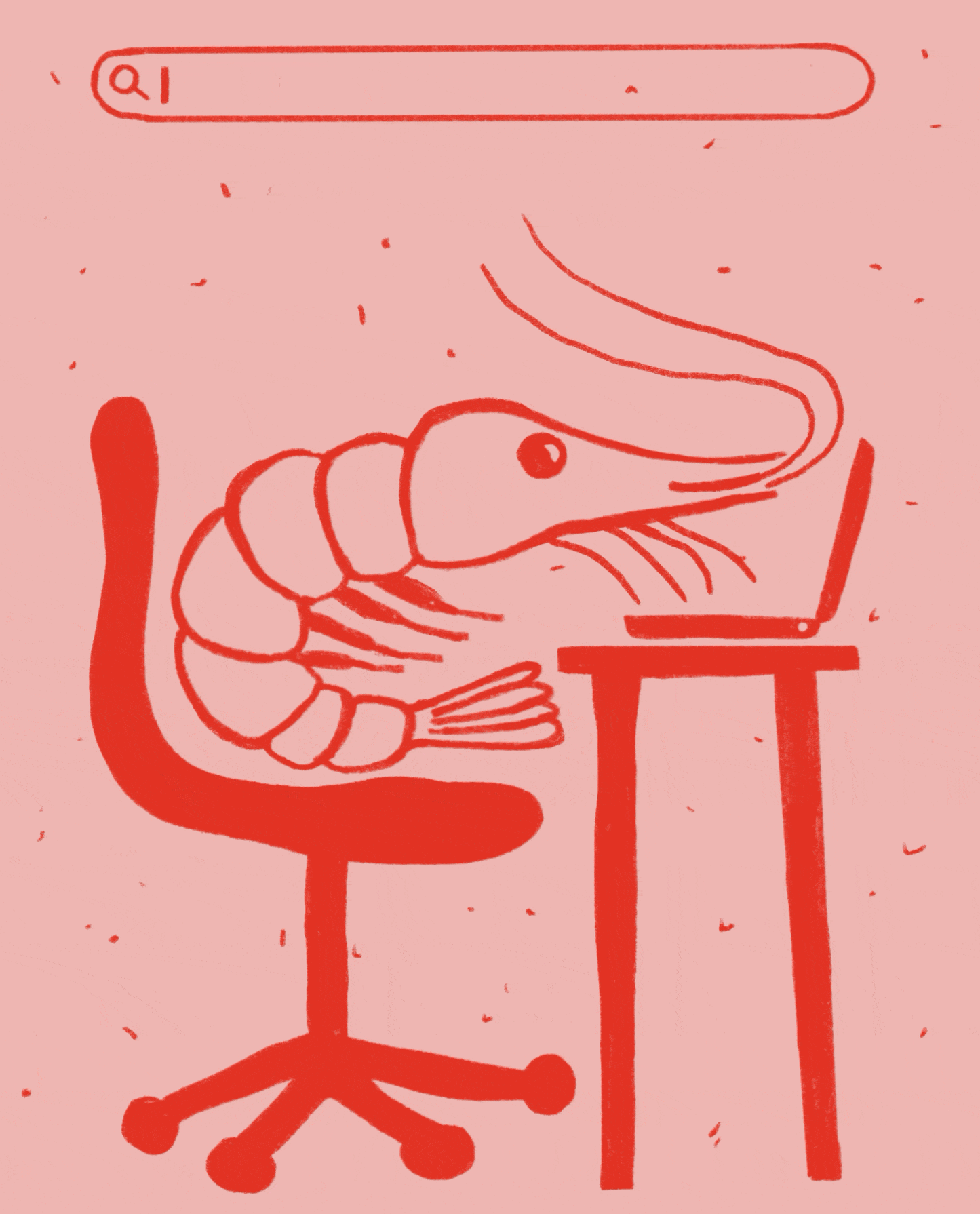 shrimp – gerahmtes poster