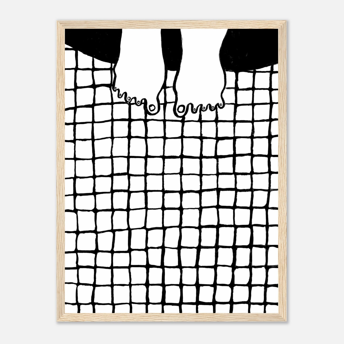 fliesen – gerahmtes poster