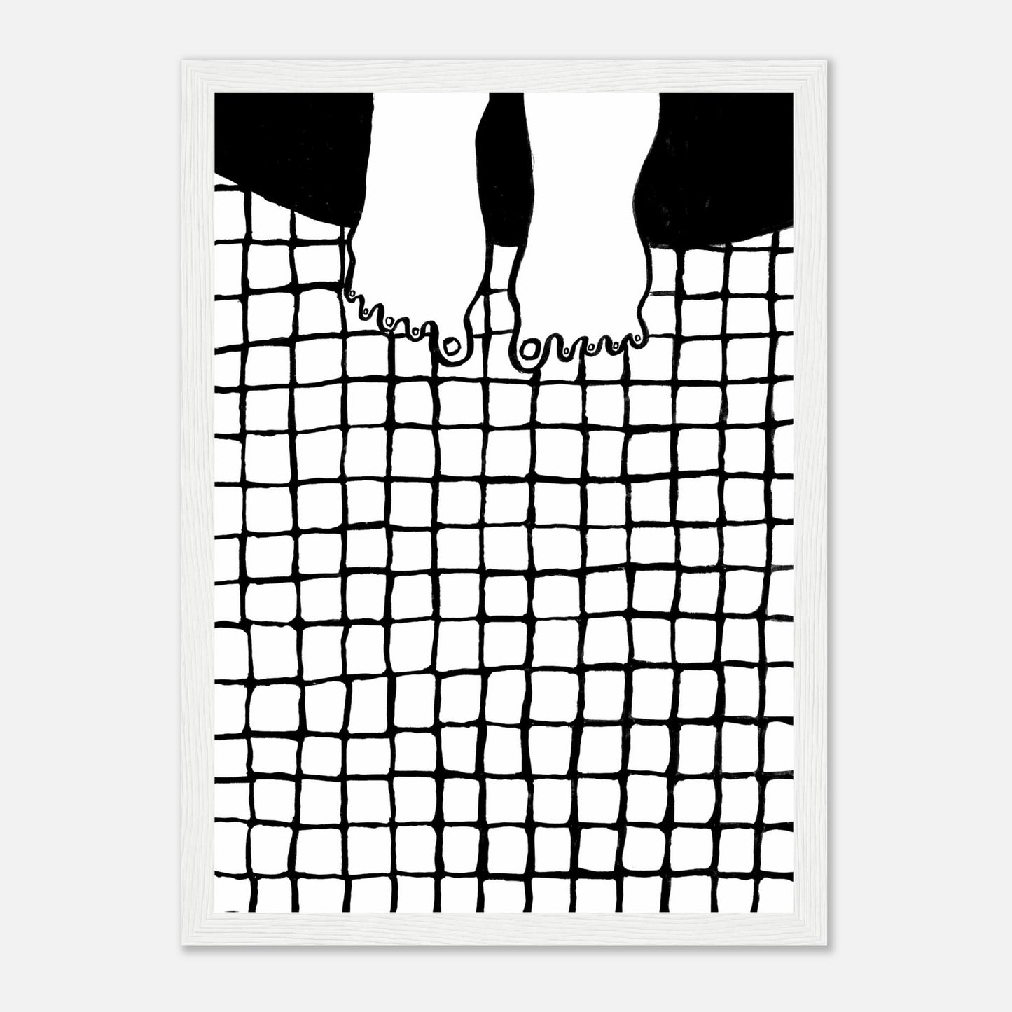 fliesen – gerahmtes poster