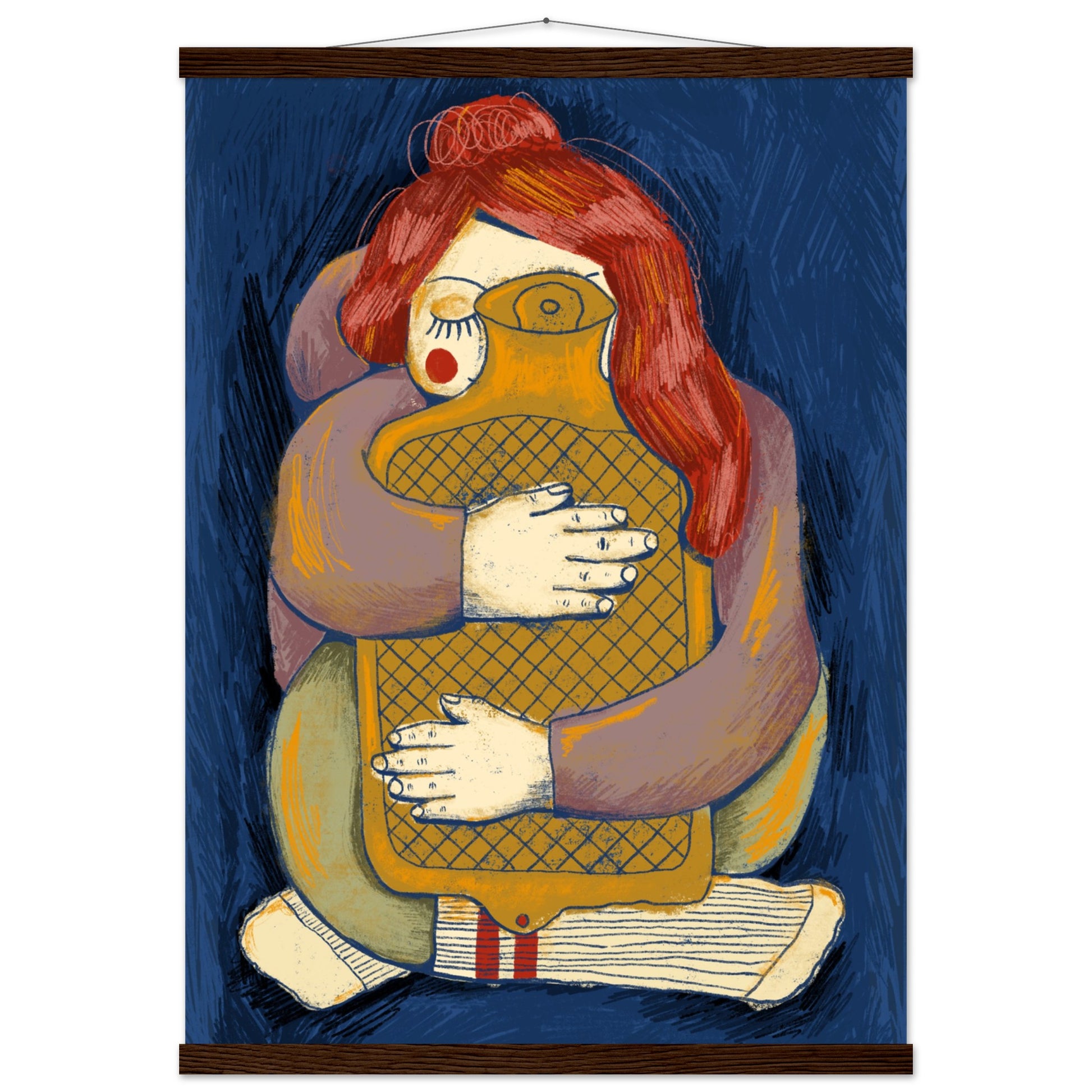 Kunstdruck handgezeichnet