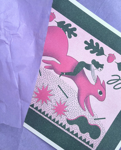 not a horse — risographie print