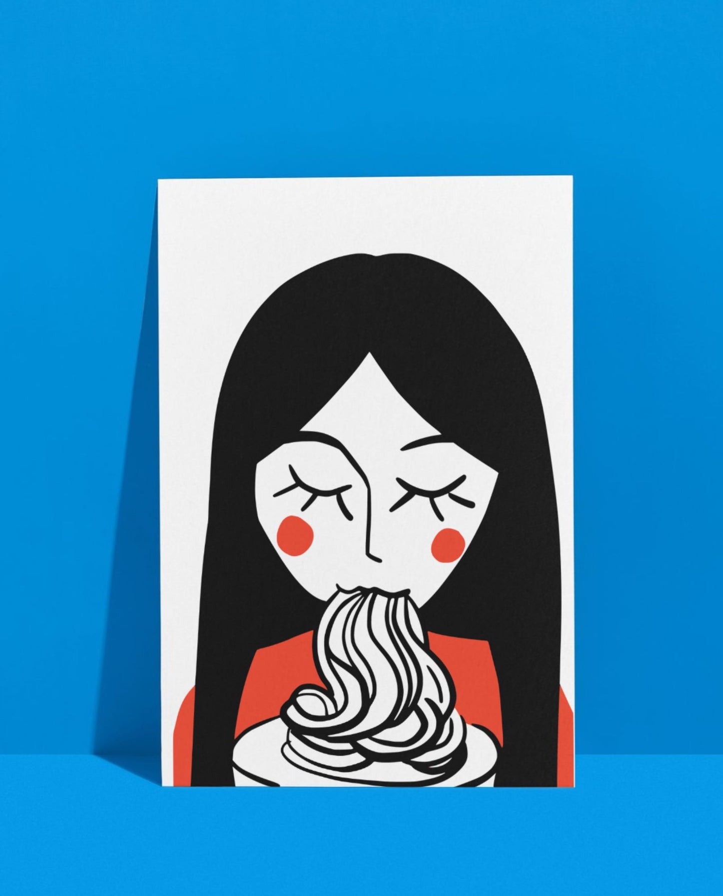 nudeln – postkarte