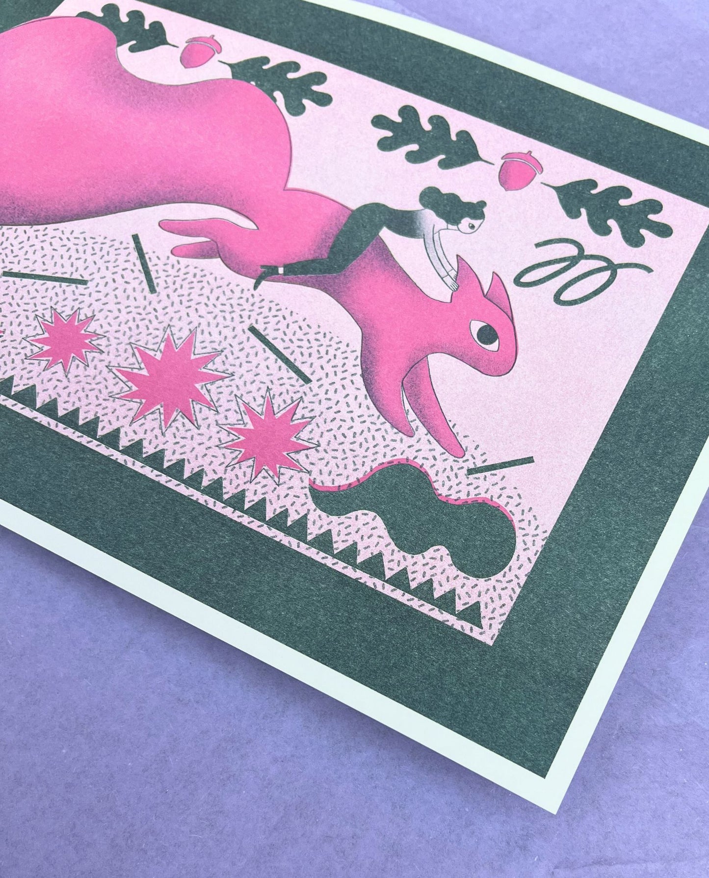 not a horse — risographie print
