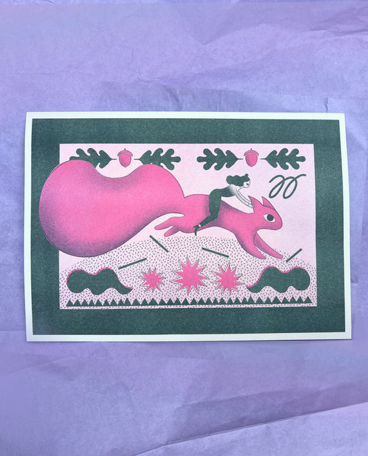 not a horse — risographie print