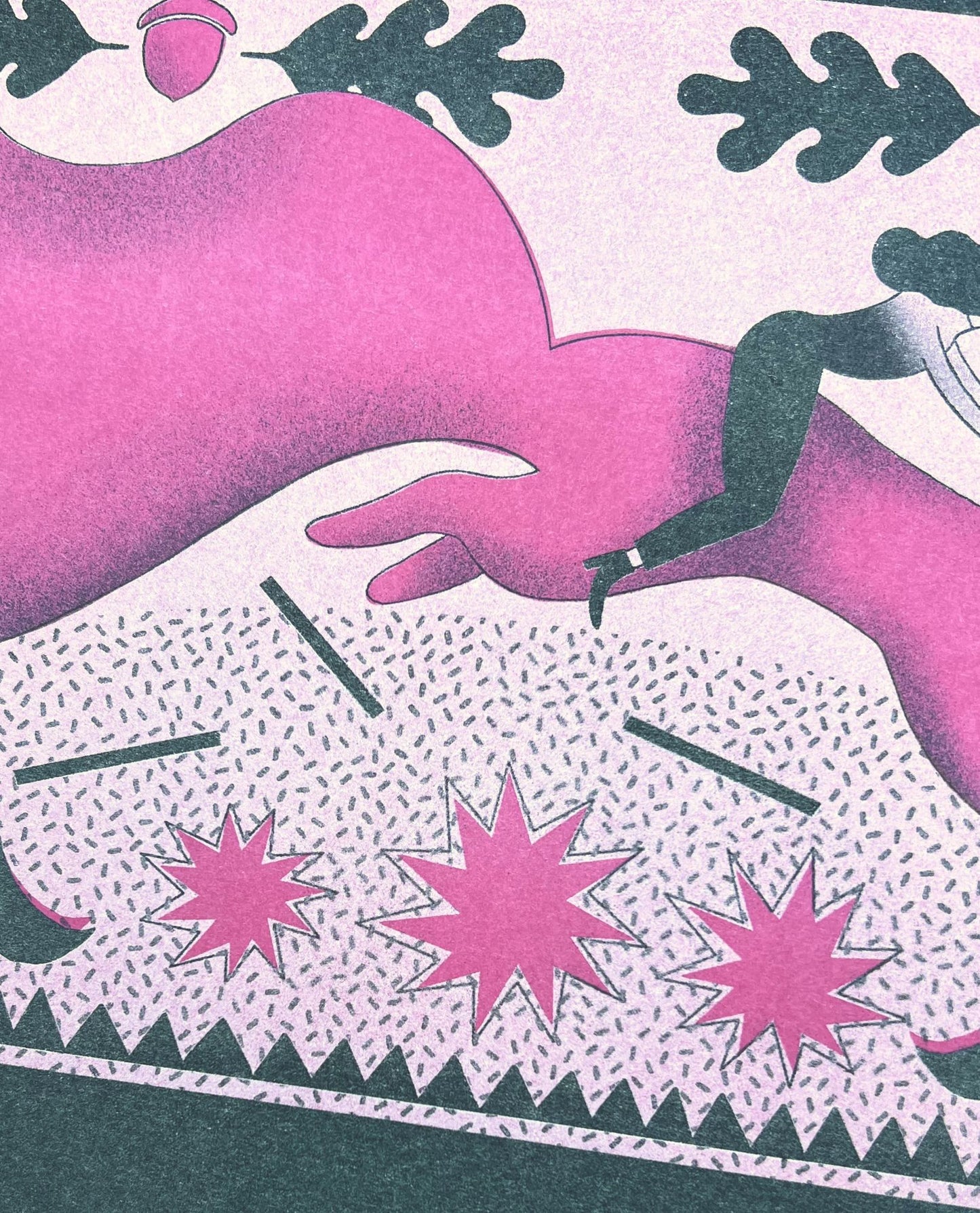 not a horse — risographie print