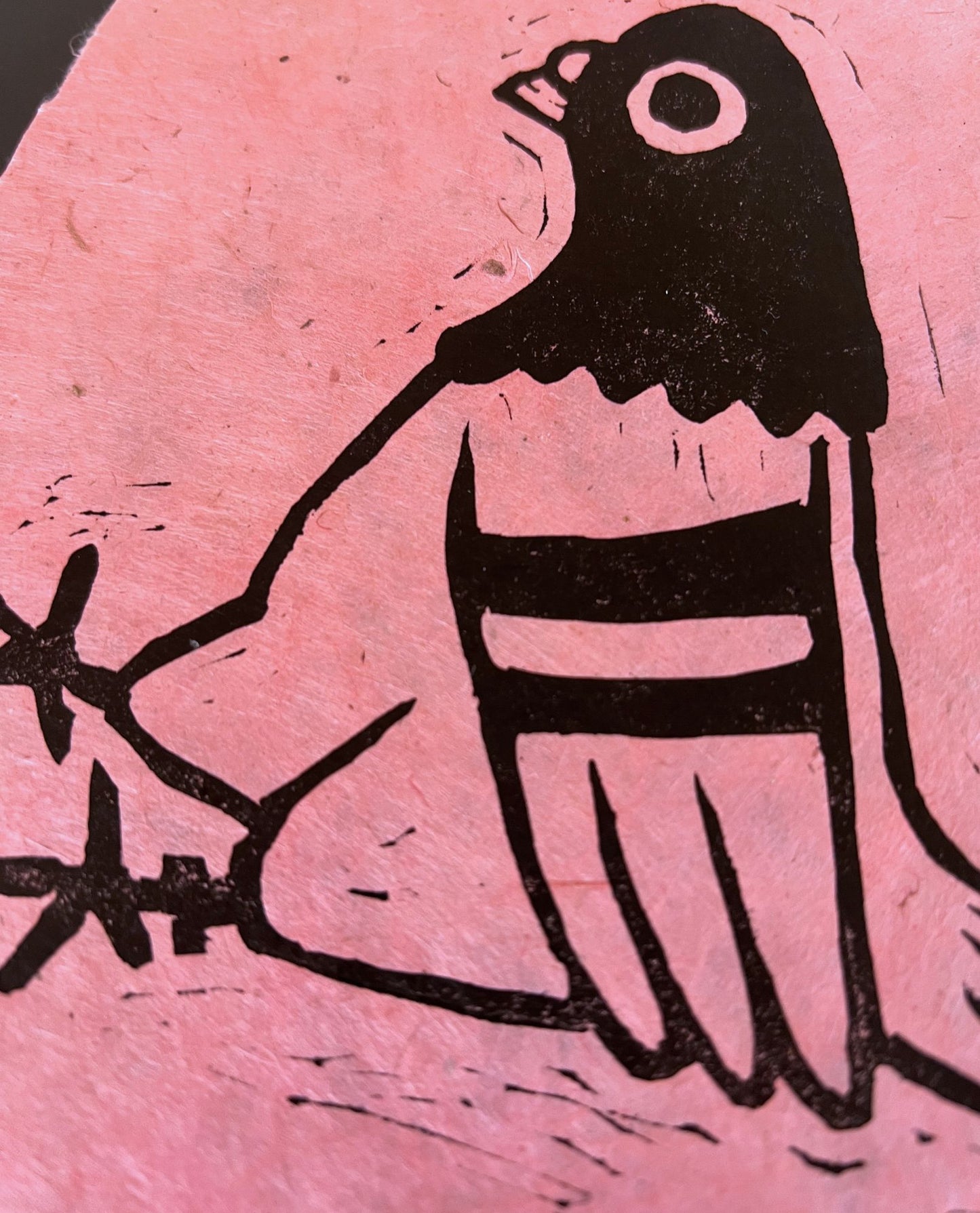 taubenichts — linoldruck